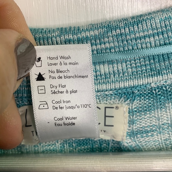 L* space Revolve Aria Long Sleeve Collared Bodycon Knit Dress Sky New W-304 Sz M - Picture 11 of 13